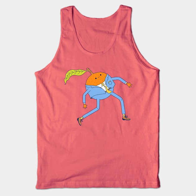 Orange Man Tank Top by Michele Scott